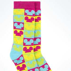 Women's Disney Mickey Mouse Ears Hat Socks NEW
